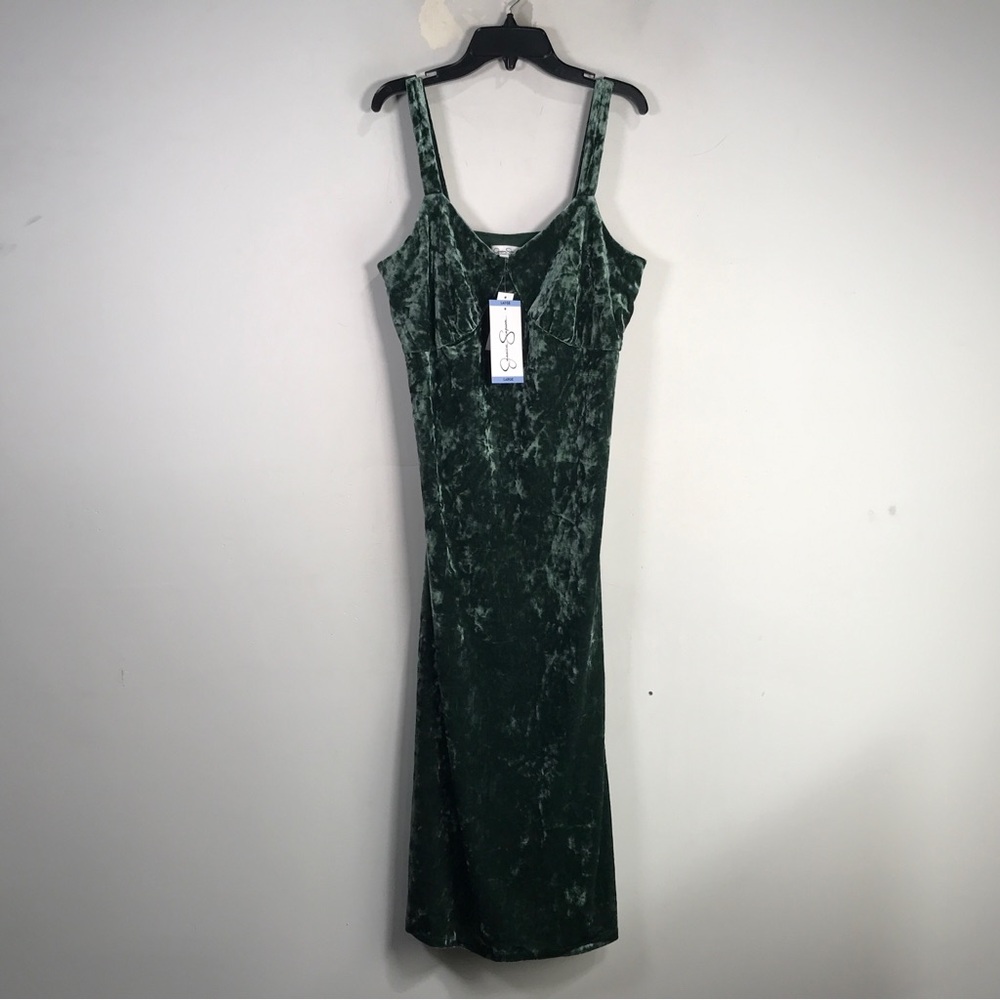 Jessica Simpson Velvet Tank Dress, Women's Size L - Sycamore Green